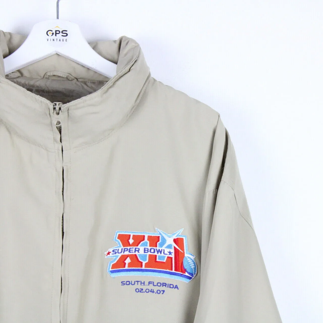 NFL Track Jacket Beige | XXL