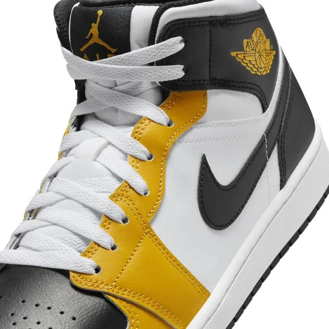 Nike air jordan 1 mid (yellow ochre/ yellow ochre/ black/ white/ yellow ochre) men us 8-13 dq8426-701