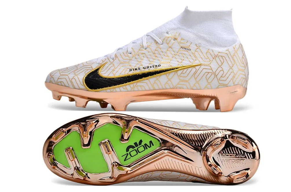 Nike Air Zoom Mercurial Superfly 9 Elite FG United Golden Pack - White/Metallic Gold/Black