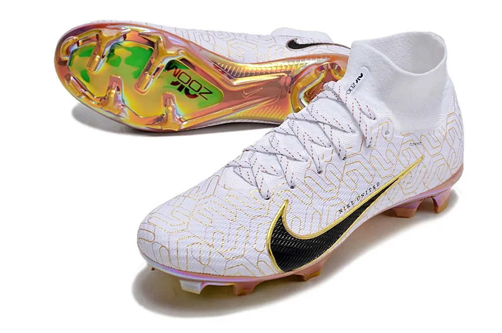Nike Air Zoom Mercurial Superfly 9 Elite FG United Golden Pack - White/Metallic Gold/Black