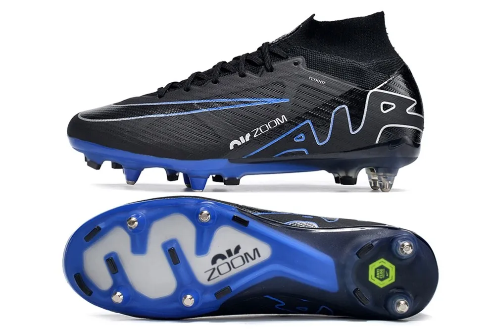Nike Air Zoom Mercurial Superfly 9 Elite SG-Pro Anti-Clog Shadow Pack - Black/Chrome/Hyper Royal