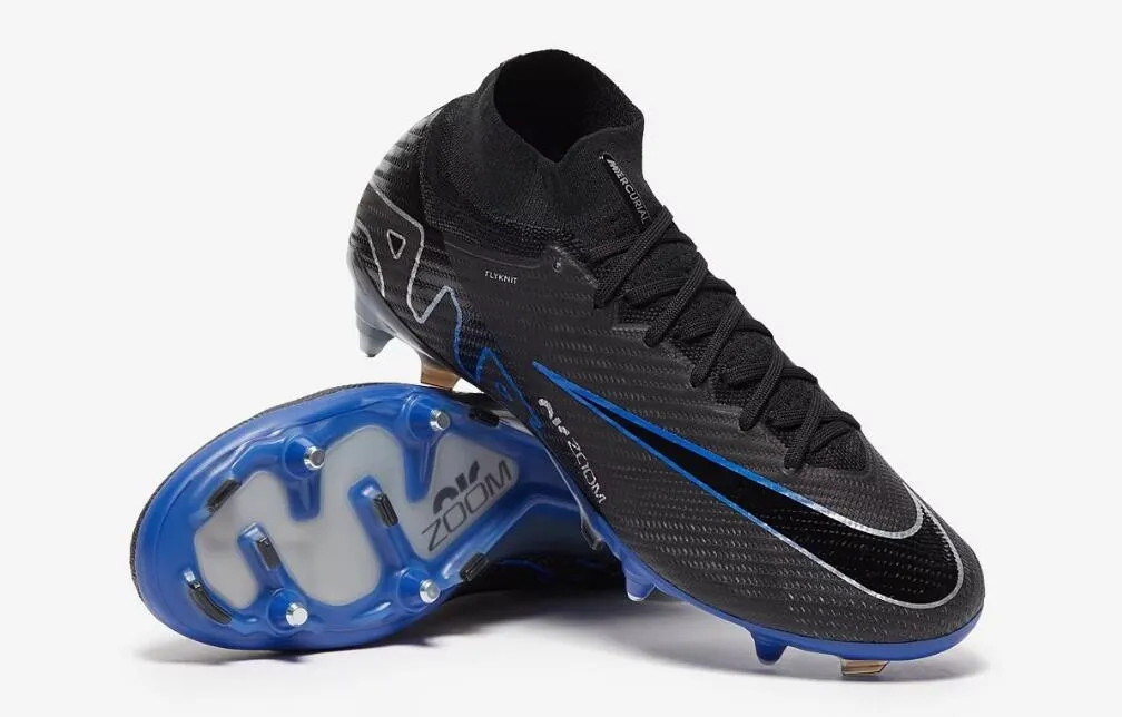Nike Air Zoom Mercurial Superfly 9 Elite SG-Pro Anti-Clog Shadow Pack - Black/Chrome/Hyper Royal