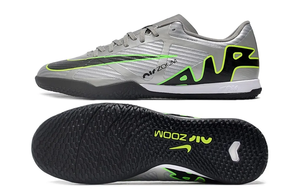 Nike Air Zoom Mercurial Vapor 15 Academy Indoor Chrome Concept Pack - Chrome Grey/Green/Black