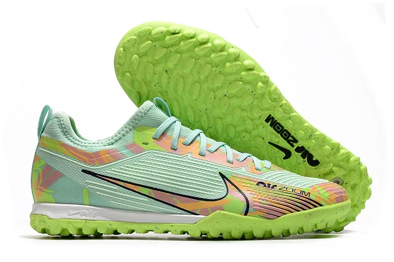 Nike Air Zoom Mercurial Vapor 15 Pro Turf Bonded Pack - Barely Green/Blackened Blue/Total Orange