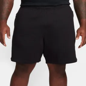 Nike Solo Swoosh Black Fleece Shorts