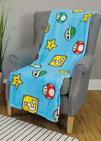 Nintendo Super Mario Continue Fleece Blanket | Kaleidoscope