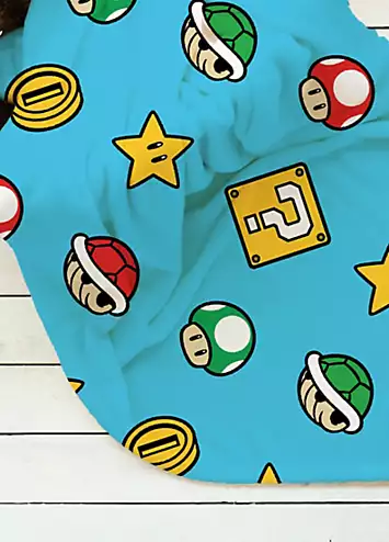 Nintendo Super Mario Continue Fleece Blanket | Kaleidoscope