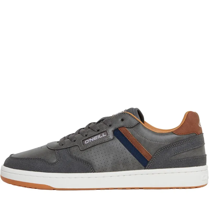 O'Neill Mens Hobson Low Trainers Dark Shadow