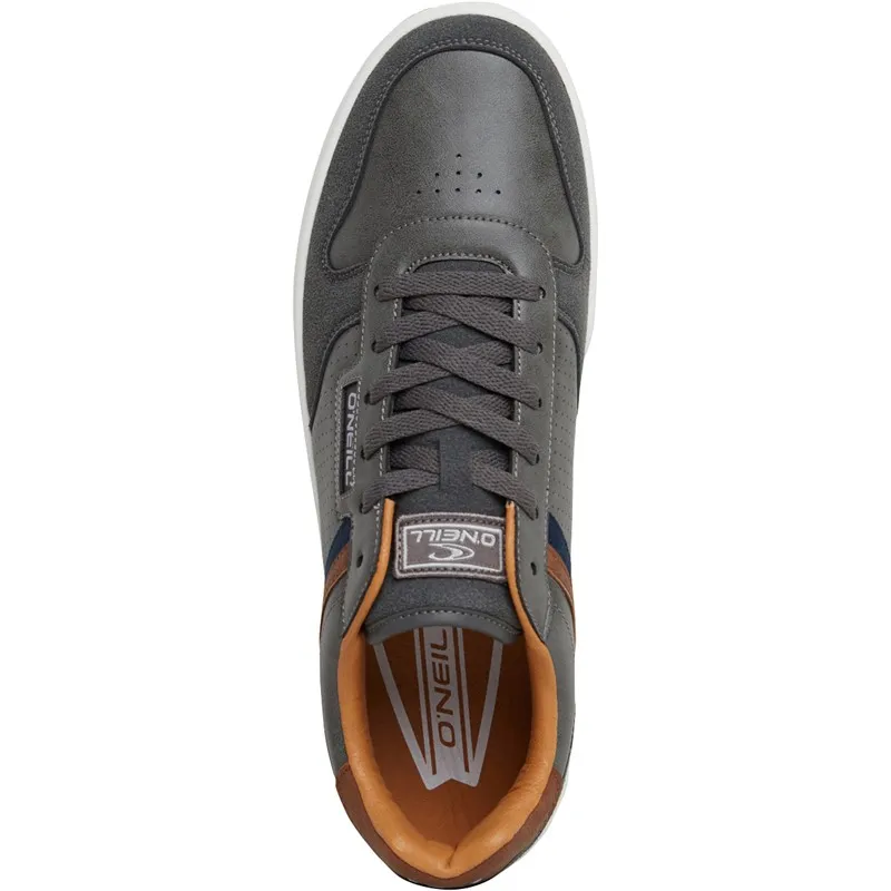 O'Neill Mens Hobson Low Trainers Dark Shadow