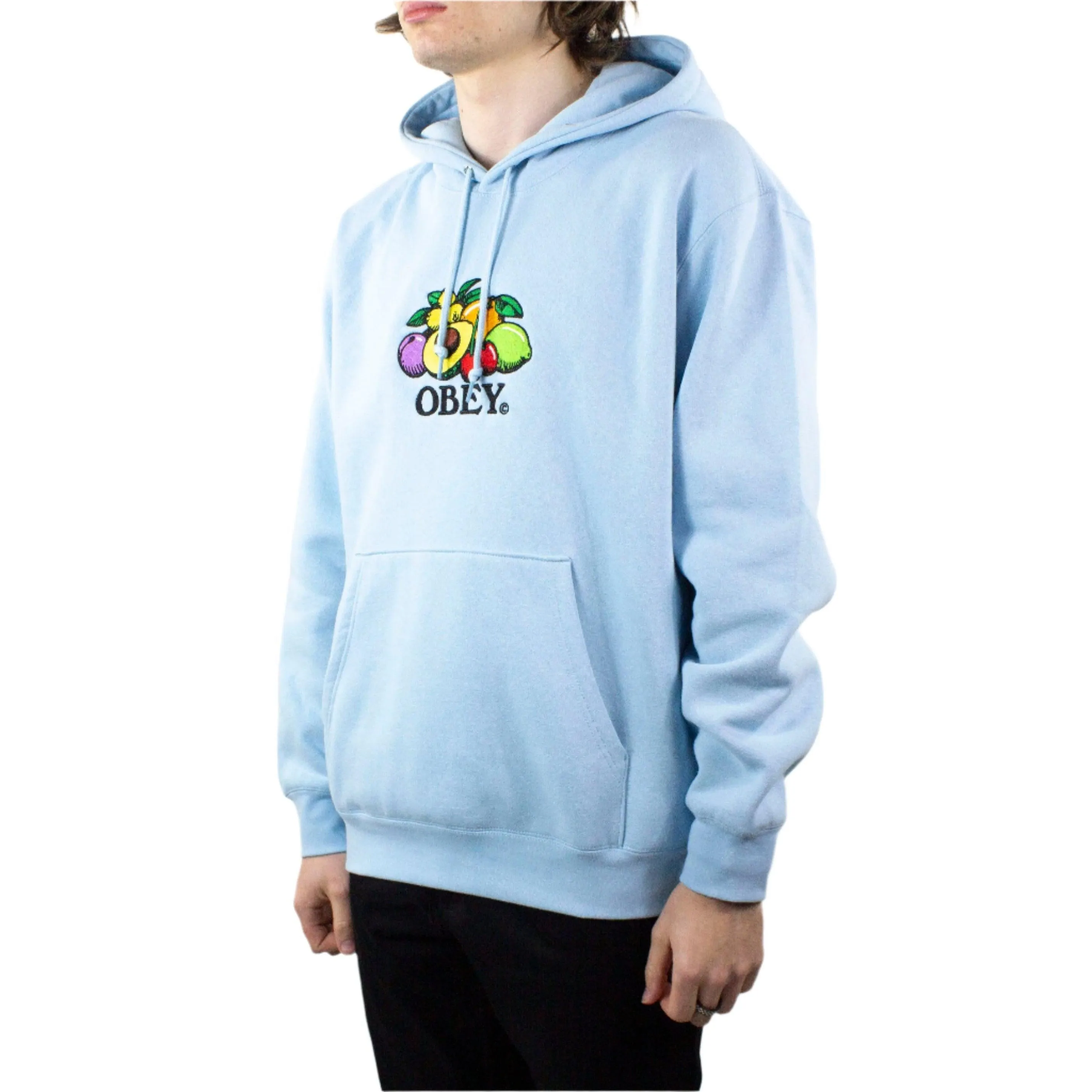 OBEY Basket Hoodie - Sky Blue exclusive at Remix