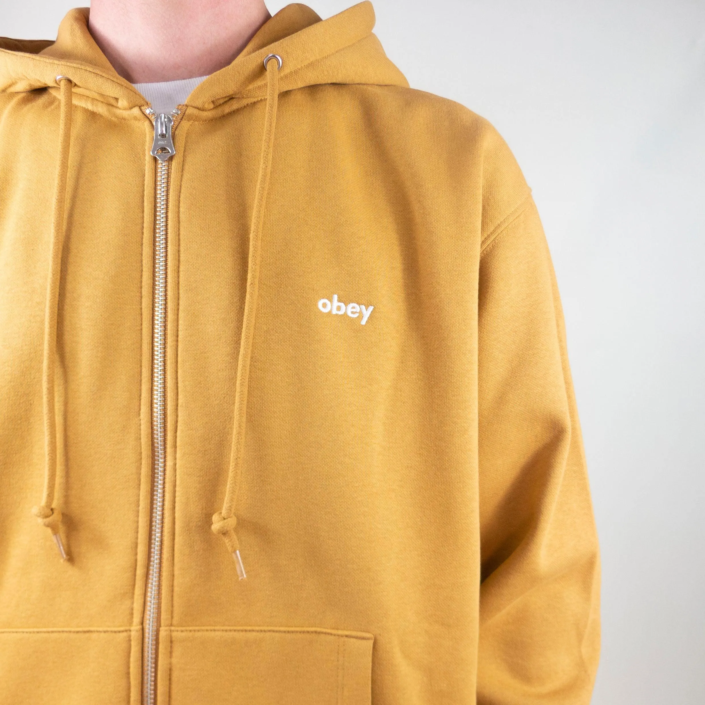 OBEY Tab Zip Hoodie - Brown Sugar exclusive at Remix