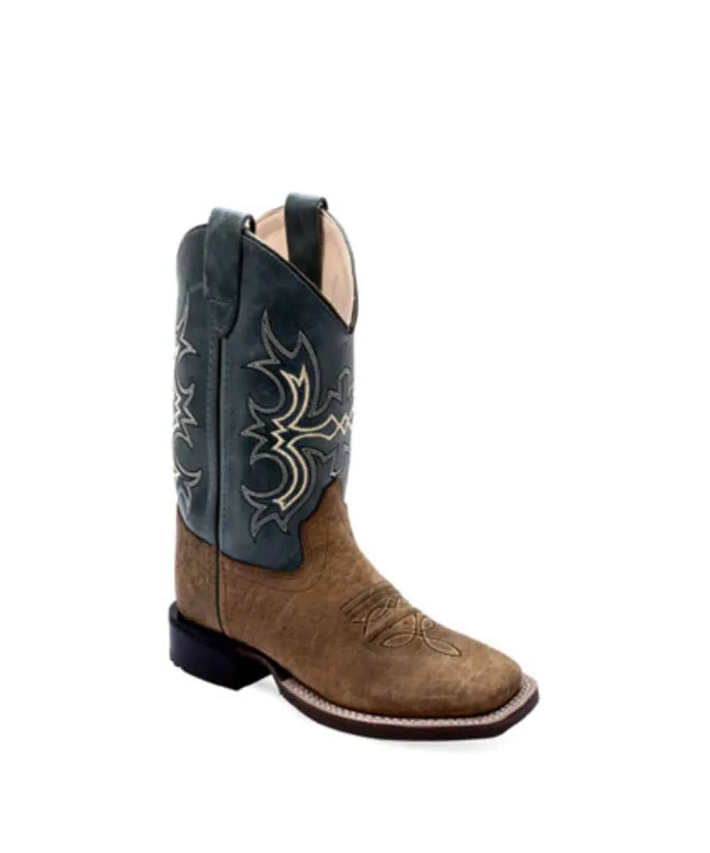 Old West Children's Broad Square Toe Boot