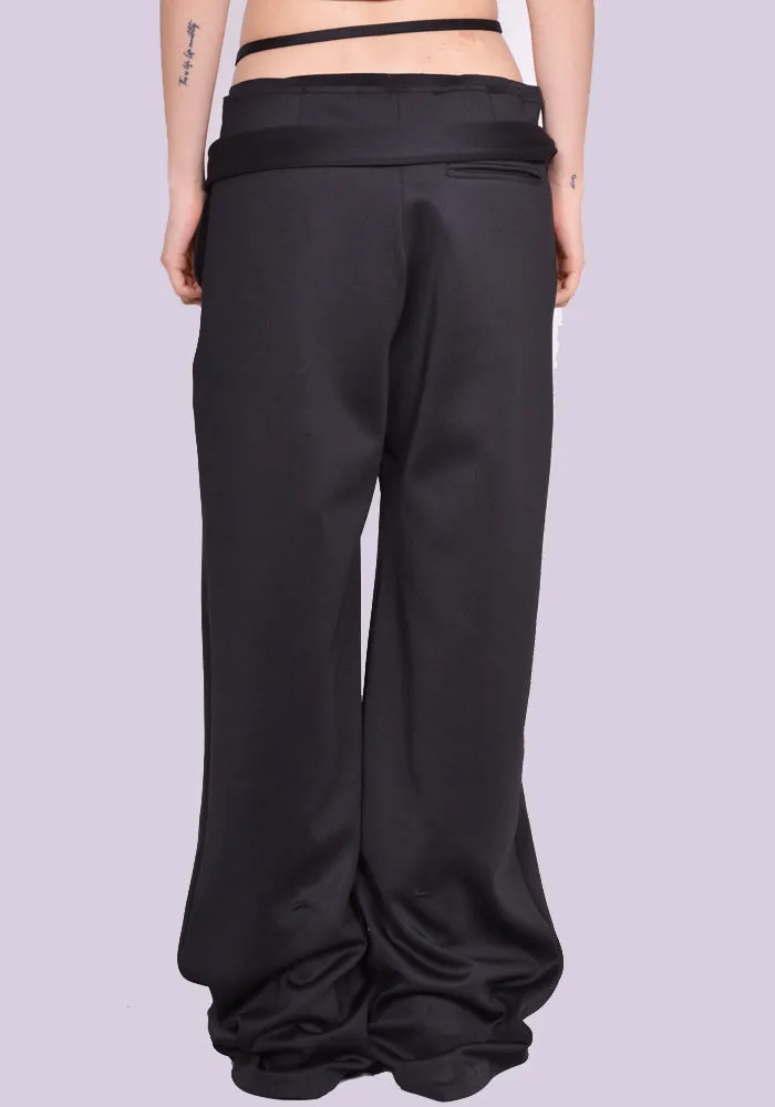 OTTOLINGER 2302410 DOUBLE WAISTBAND SUIT TROUSERS BLACK