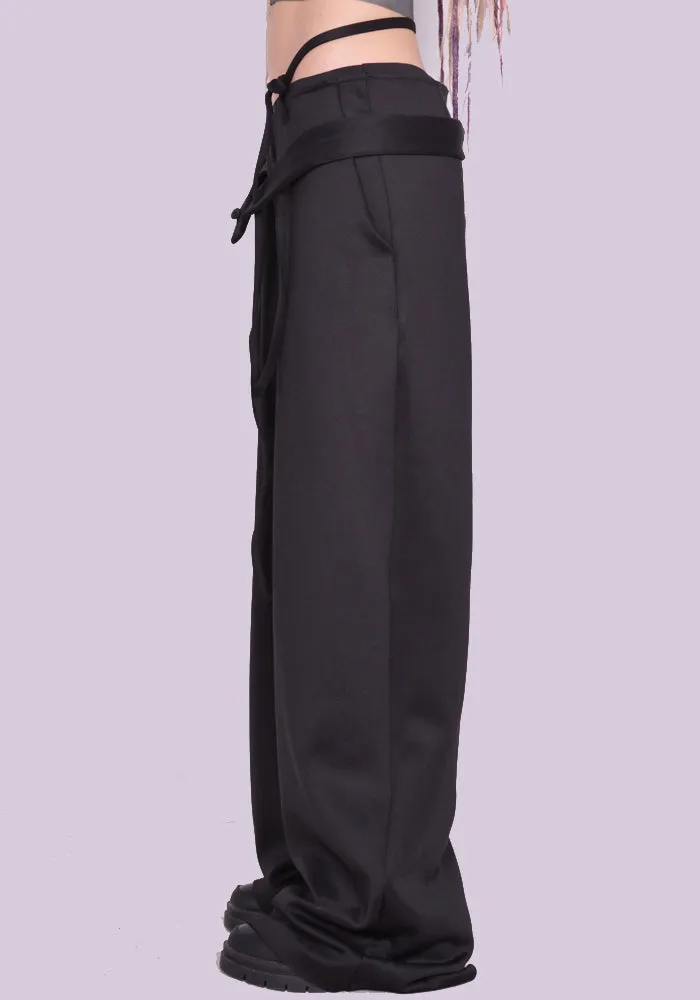 OTTOLINGER 2302410 DOUBLE WAISTBAND SUIT TROUSERS BLACK