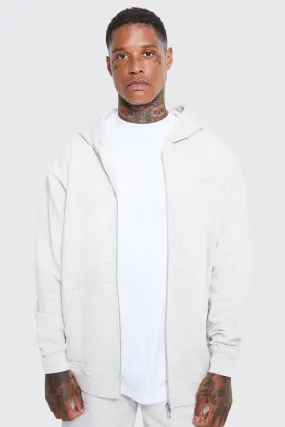 Oversized Limited Premium Zip Thru Hoodie | boohooMAN UK