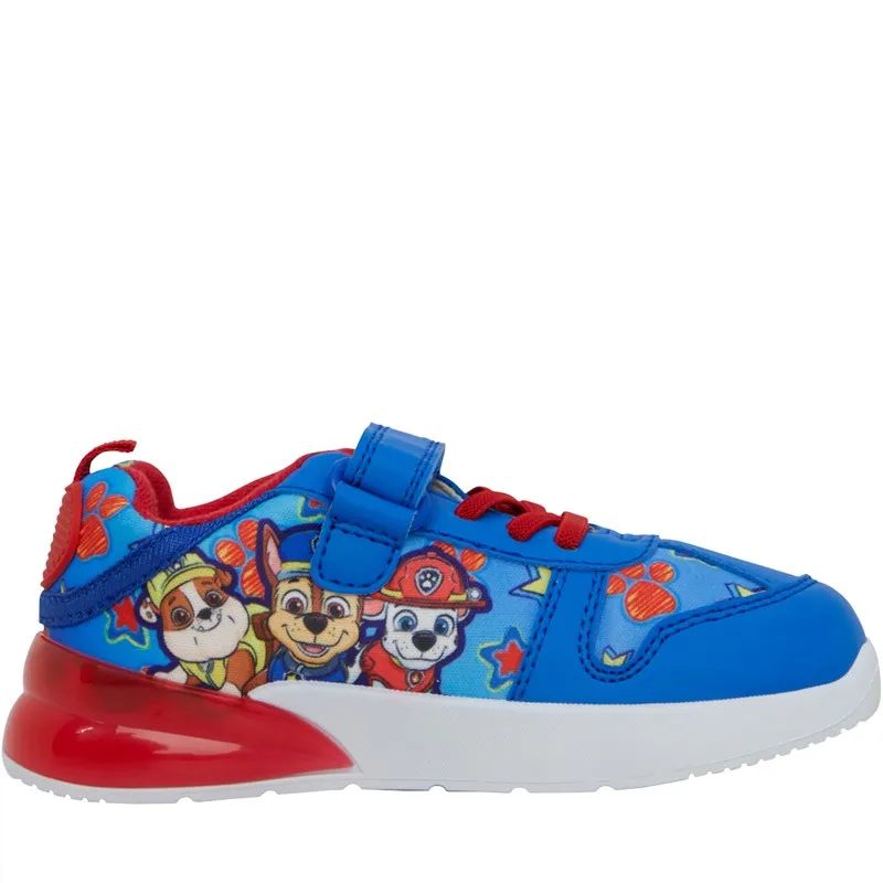 PAW Patrol Boys Eakins Lights Trainers Blue/Red