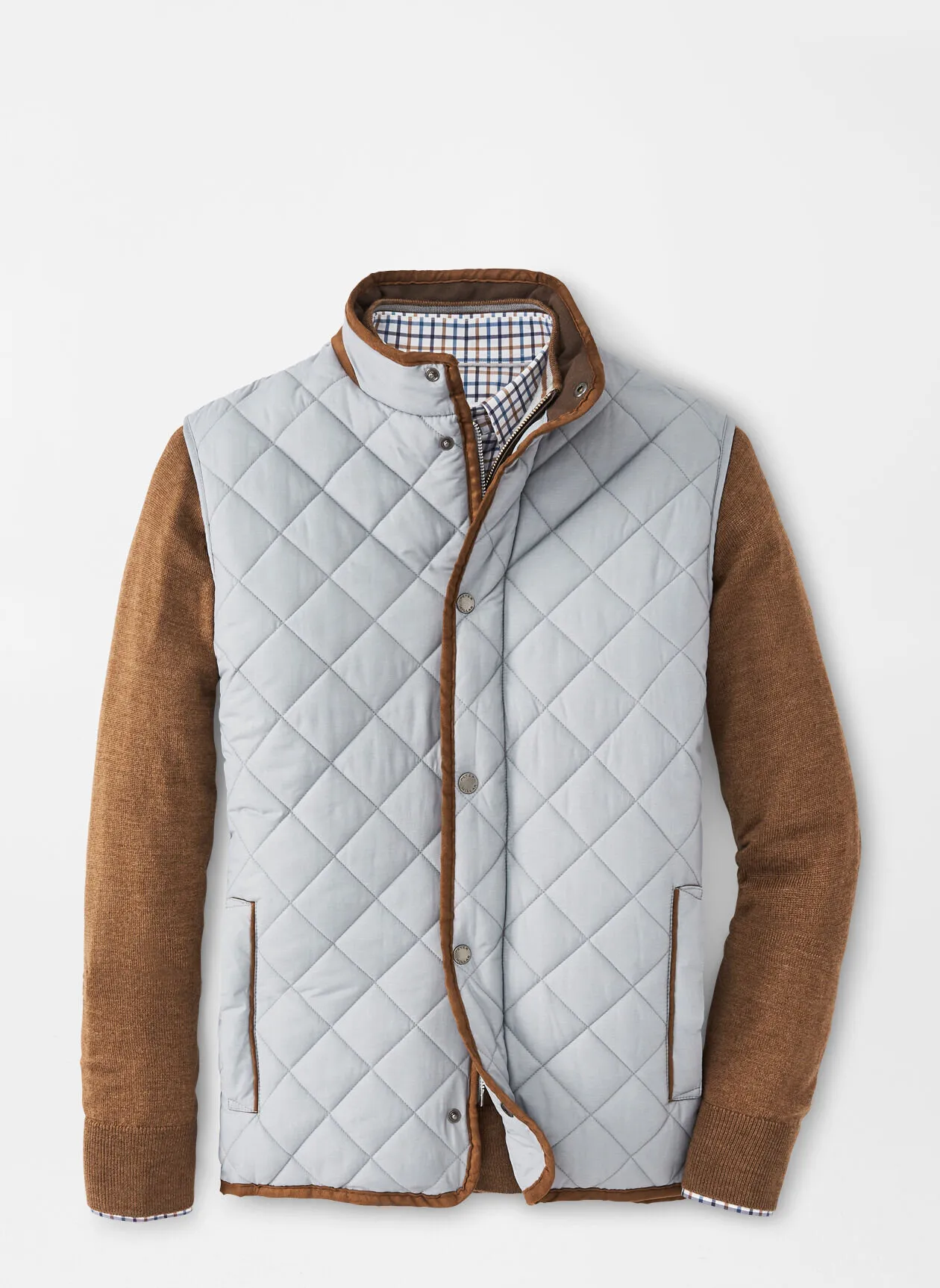 Peter Millar Essex Quilted Traveler Vest- Gale Grey