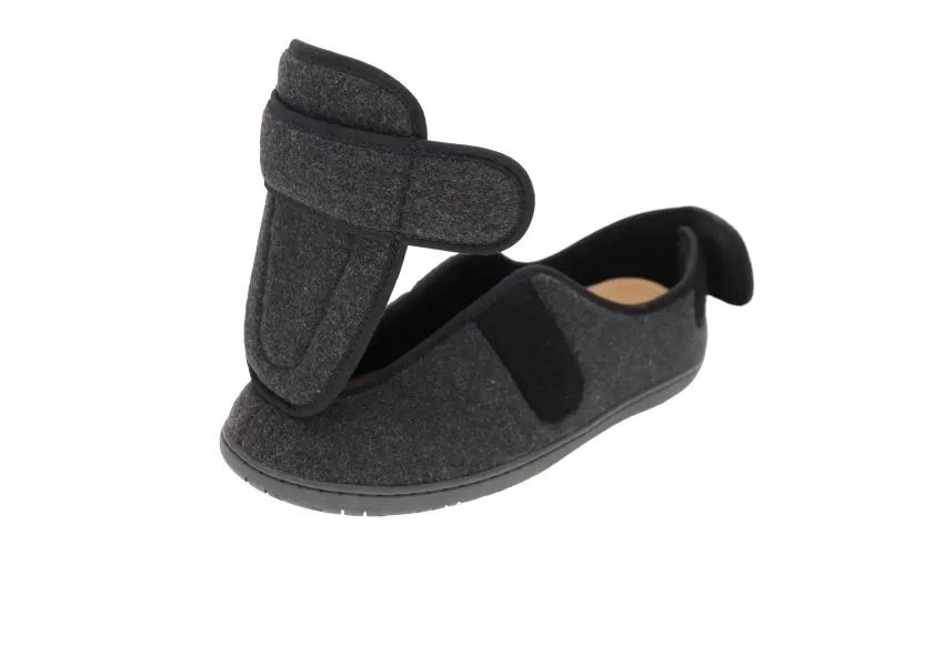 Physician M2 Black Wool Slipper 