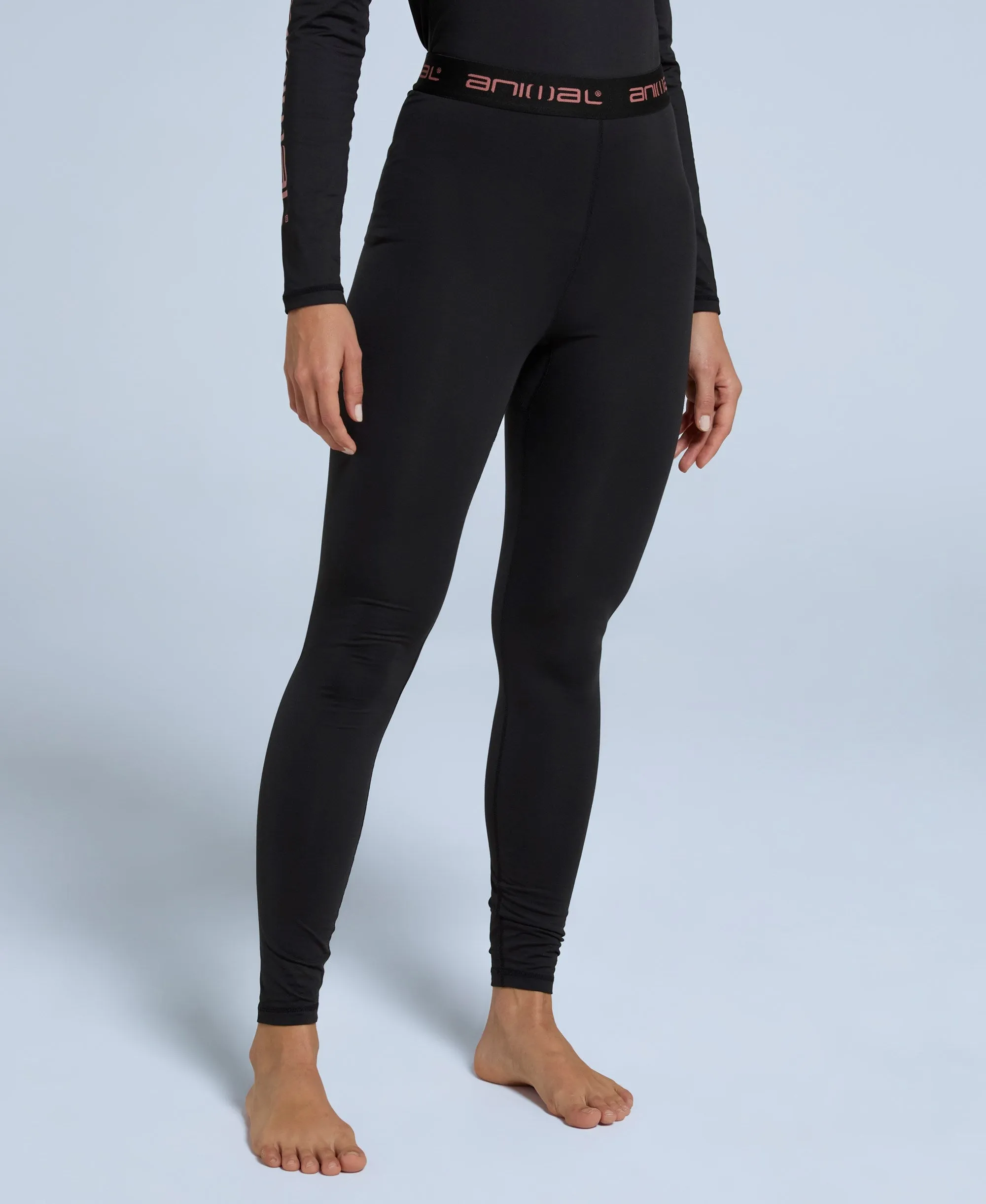 Piste Womens Base Layer Leggings - Jet Black