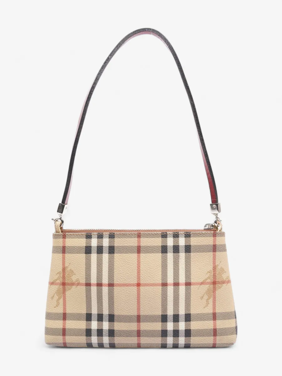 Pochette Shoulder Bag Haymarket Check / Red Coated Canvas