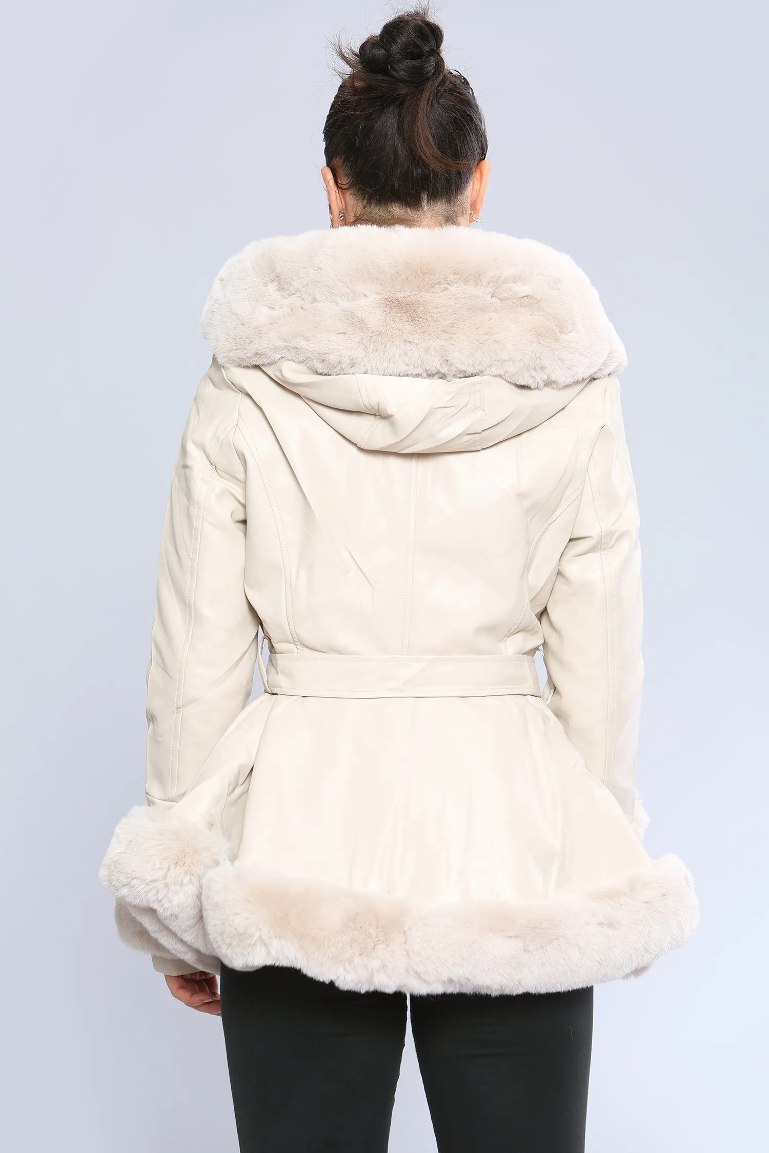 Poppy Faux fur Hooded Jacket