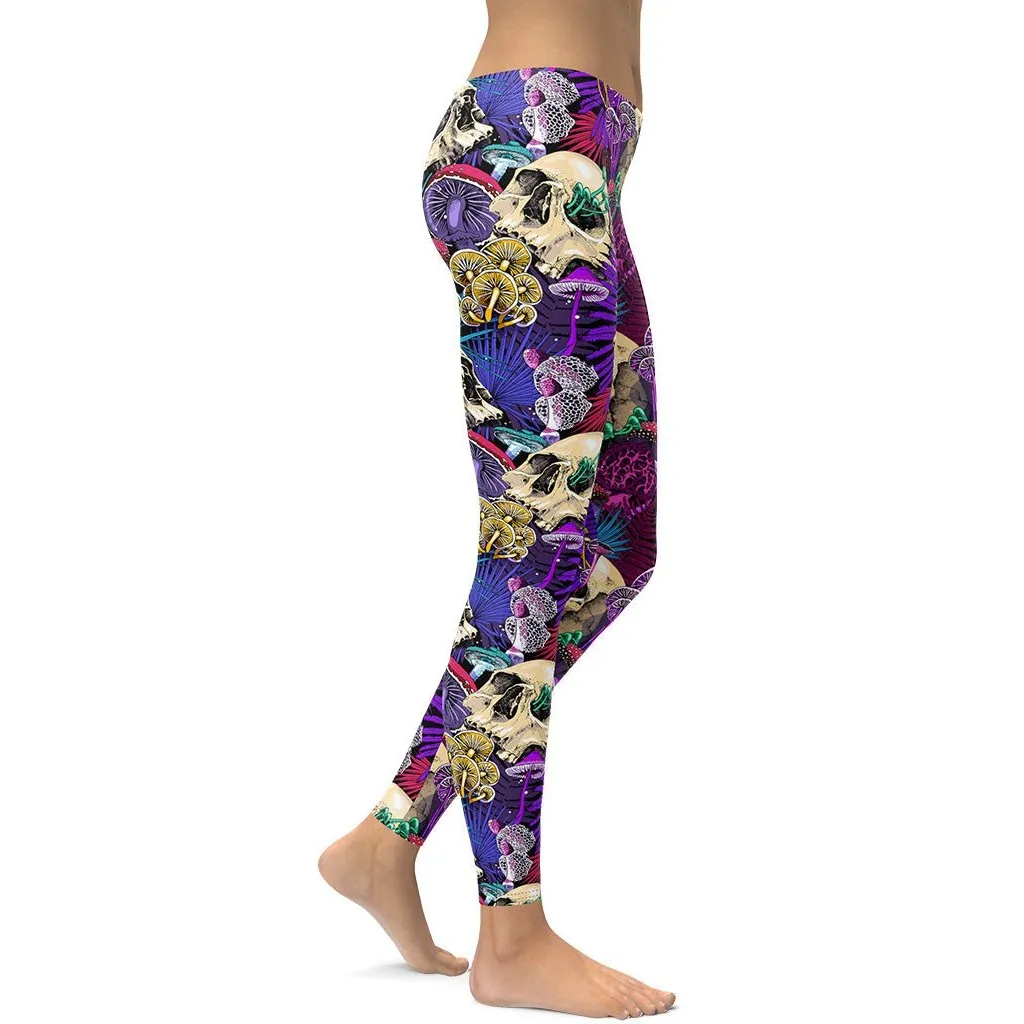 Psychedelic Skulls Leggings