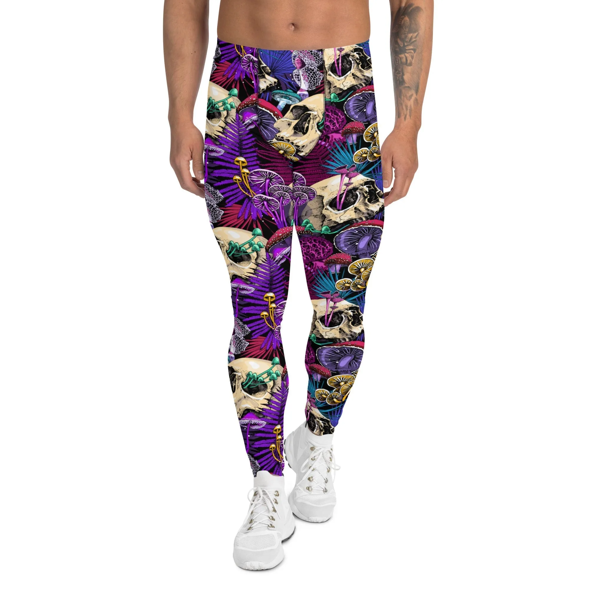 Psychedelic Skulls Men's Leggings