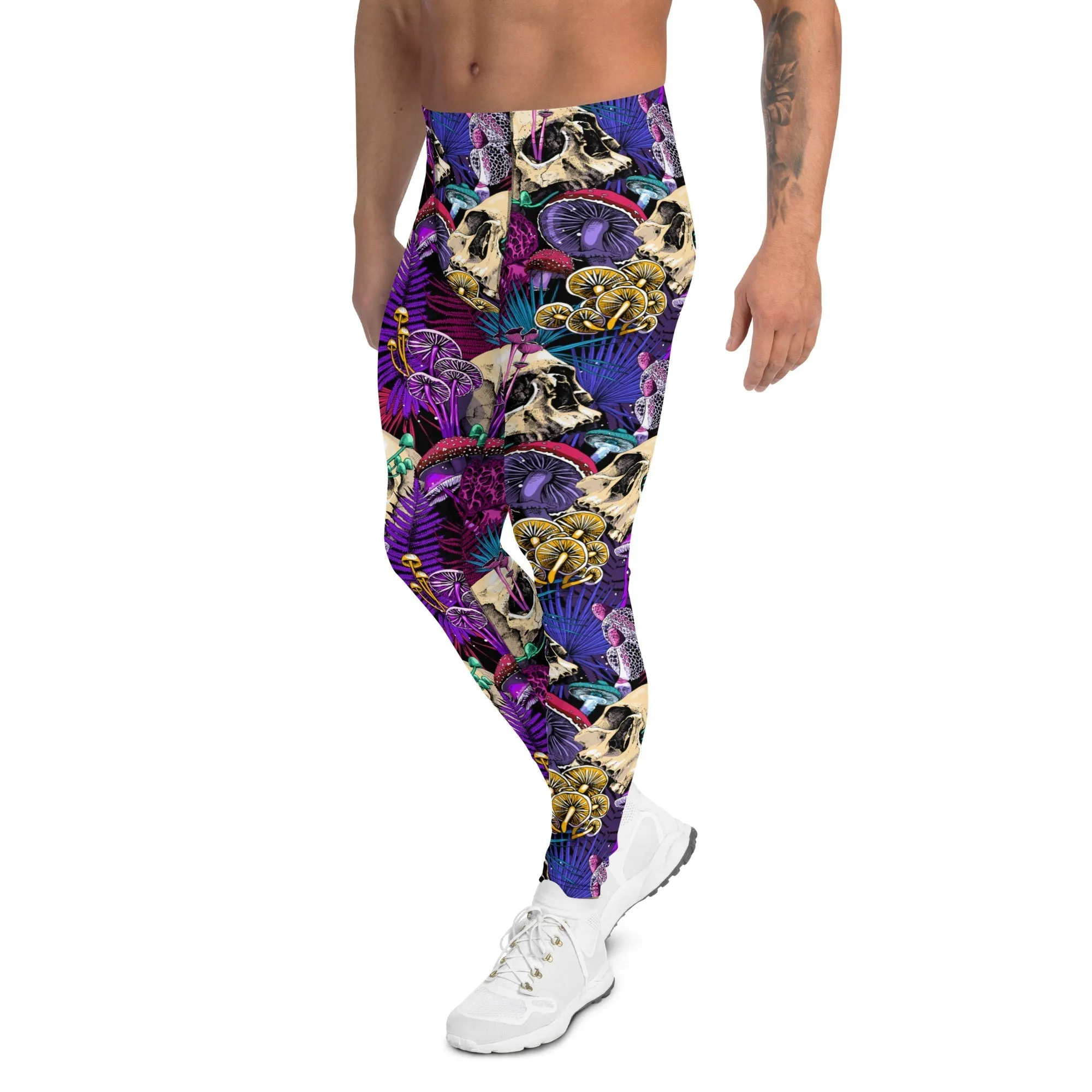 Psychedelic Skulls Men's Leggings