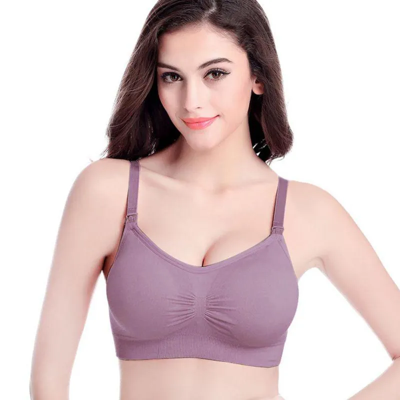 Purple Heather Maternity & Nursing Bra