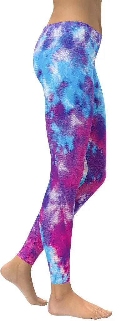 Purple Tie Dye Leggings