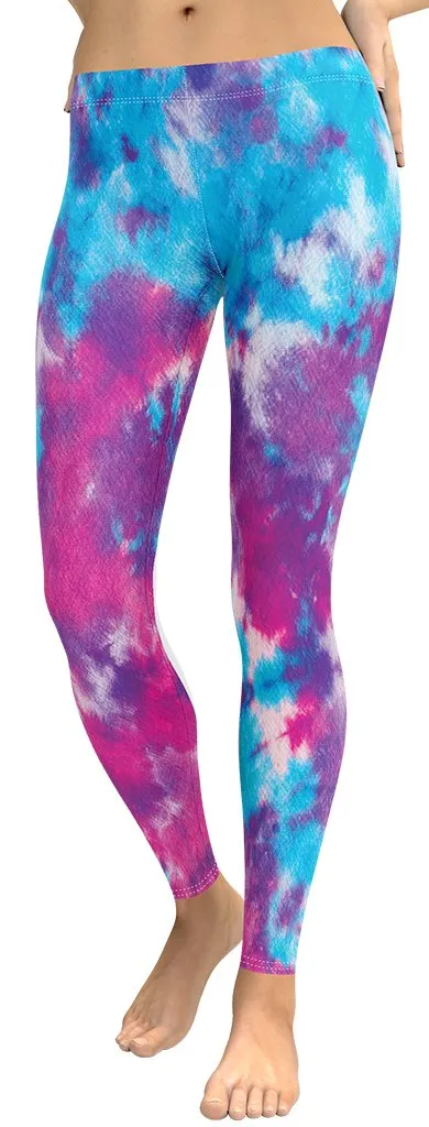 Purple Tie Dye Leggings