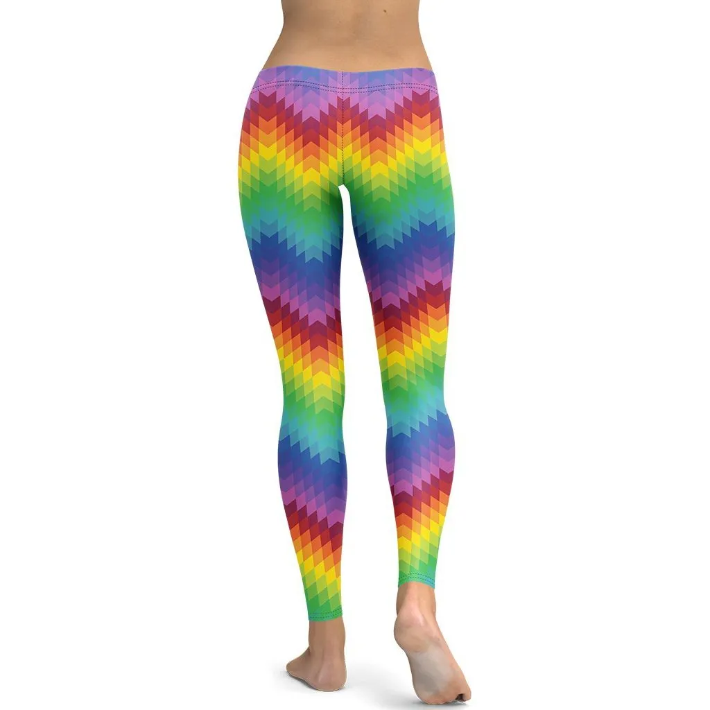 Rainbow Pattern Leggings