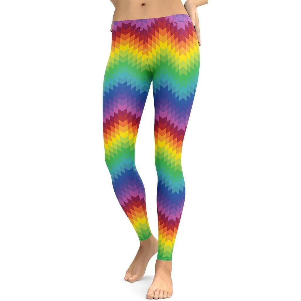 Rainbow Pattern Leggings