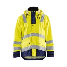 Rain Jacket Level 2 4302 High Vis Geel/Marine - Blåkläder