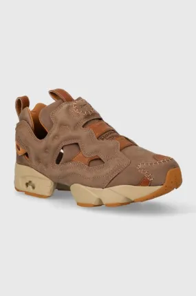 Reebok Classic nubuck sneakers Instapump Fury 94 brown color 100074126