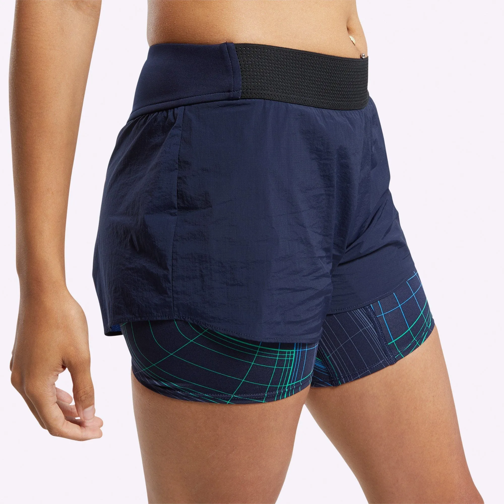 Reebok - Women's Epic Two-in-One Shorts - VECTOR NAVY