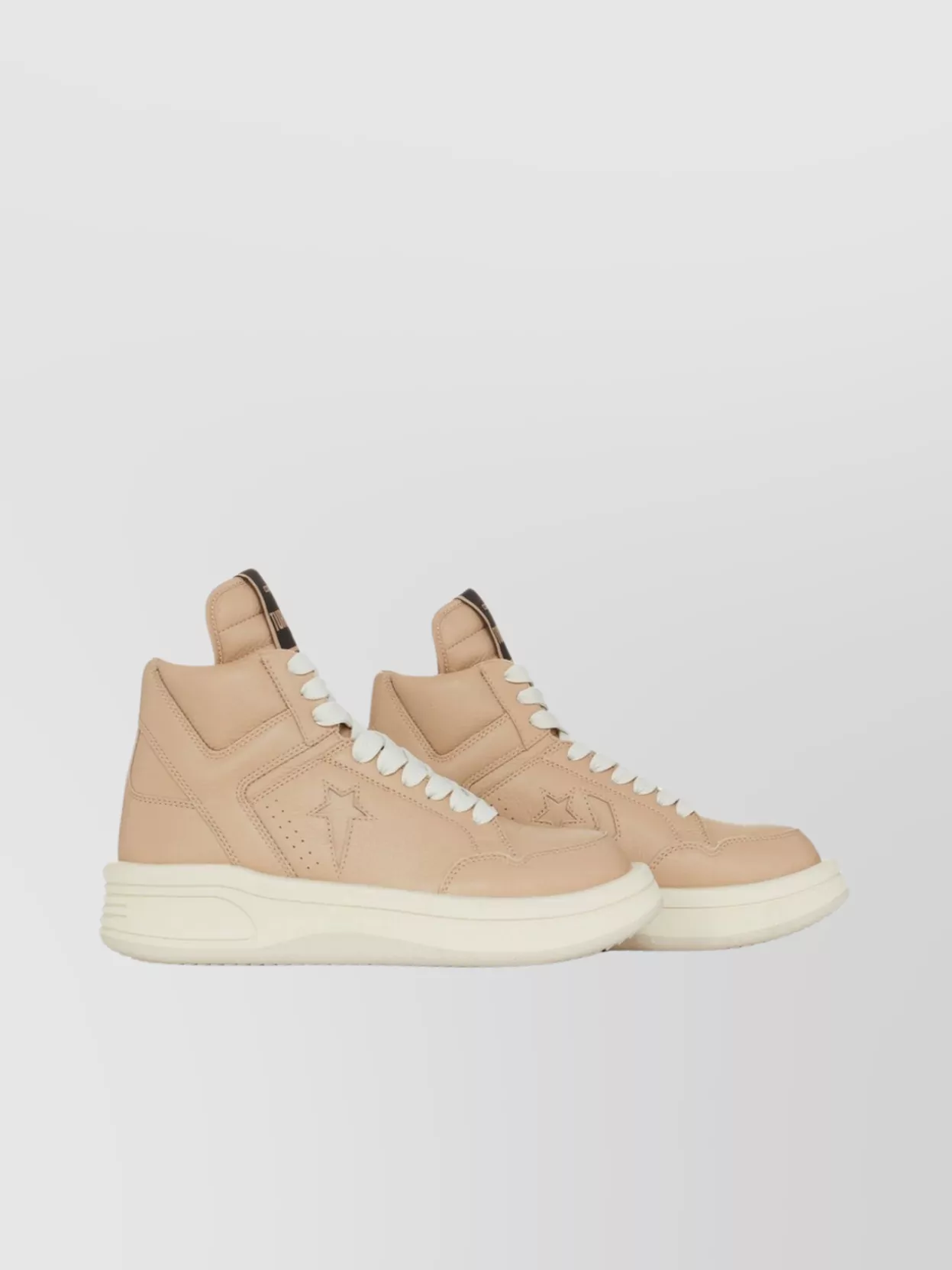 Rick Owens Drkshdw   High-top sneakers featuring perforated detailing