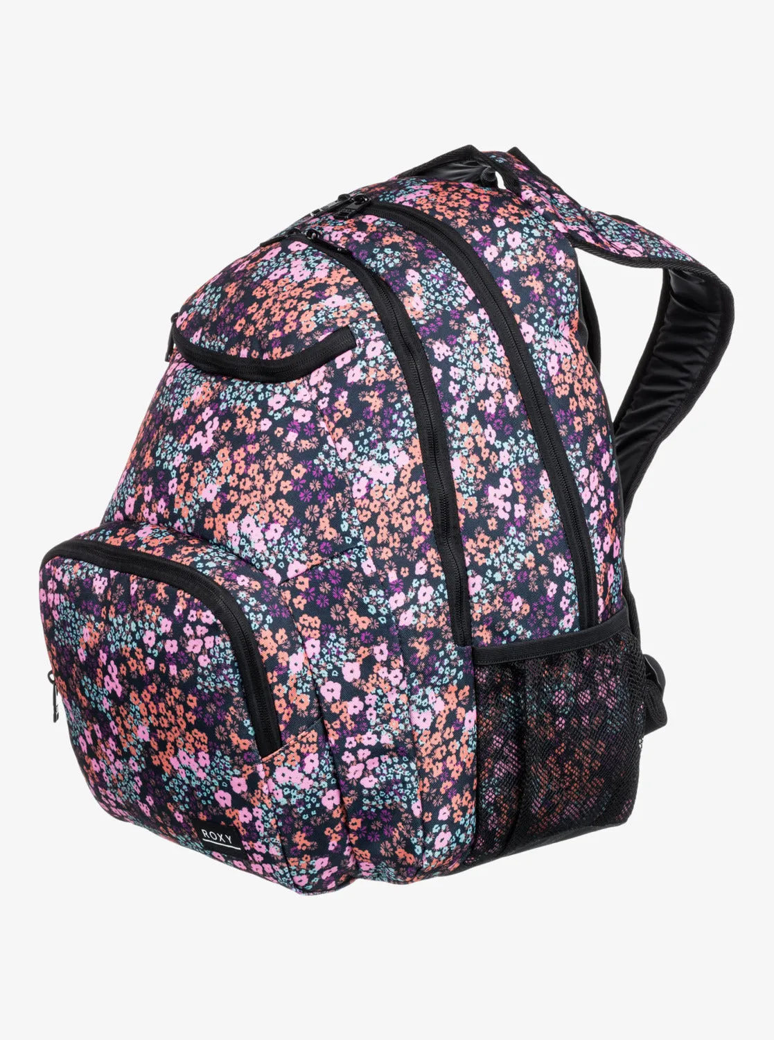 Roxy Shadow Swell Printed Backpack-Anthracite Floral Daze