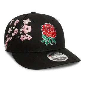 Rugby Football Union Cherry Blossom Black Low Profile 9FIFTY Snapback Adjustable Cap
