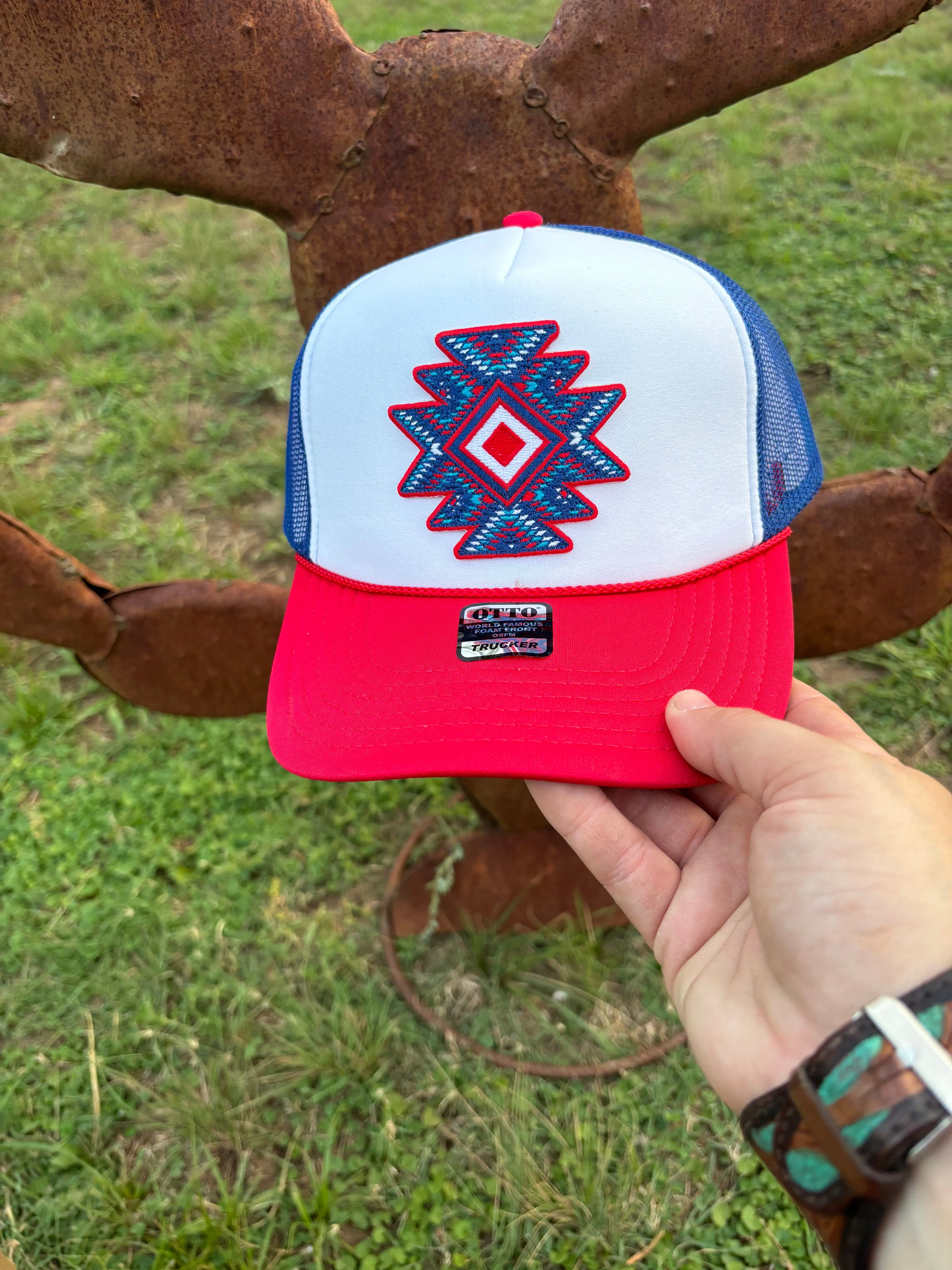 R/W/B Aztec Hat