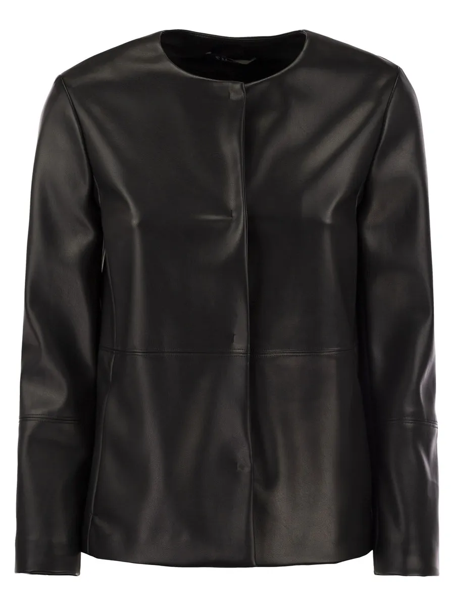 S Max Mara    S Max Mara Festoso Coated Fabric Jacket