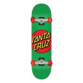 Santa Cruz Classic Dot Mid Skateboard Complete 7.8 Green