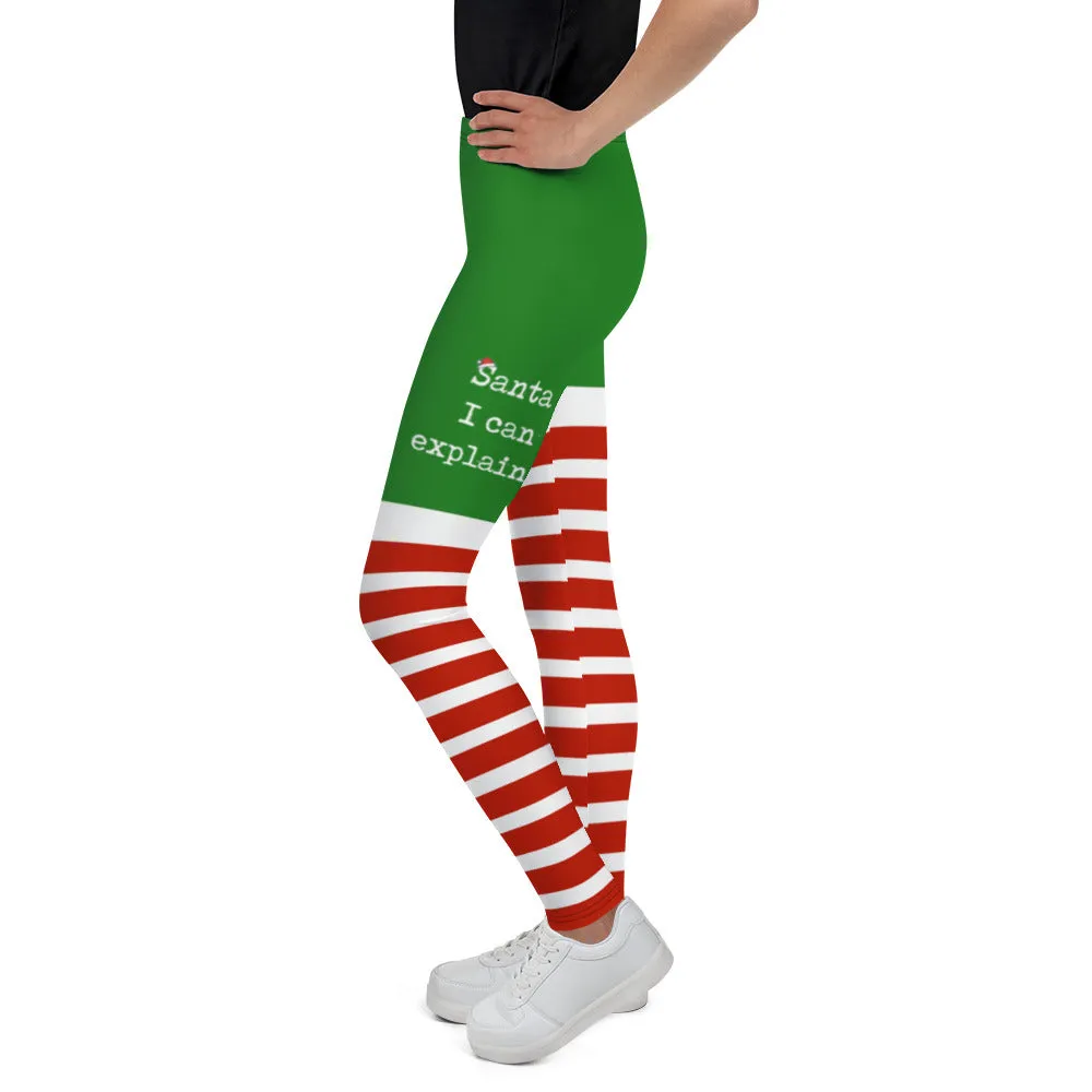 Santa I Can Explain Youth Leggings