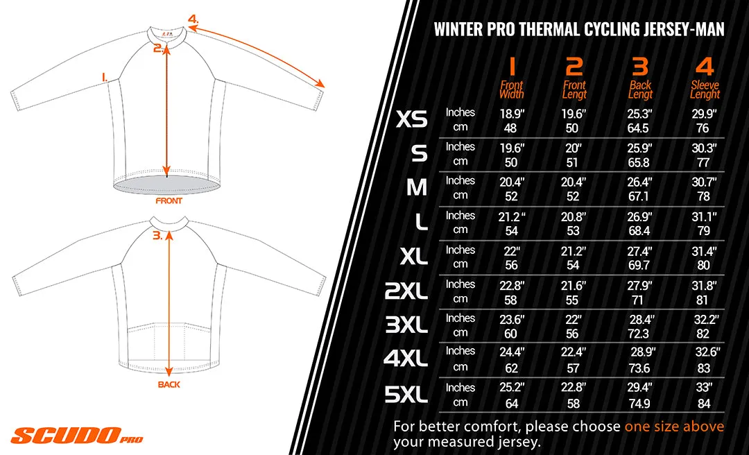 ScudoPro Pro Thermal Long Sleeve Cycling Jersey Country CODE England Gray | Men and Women