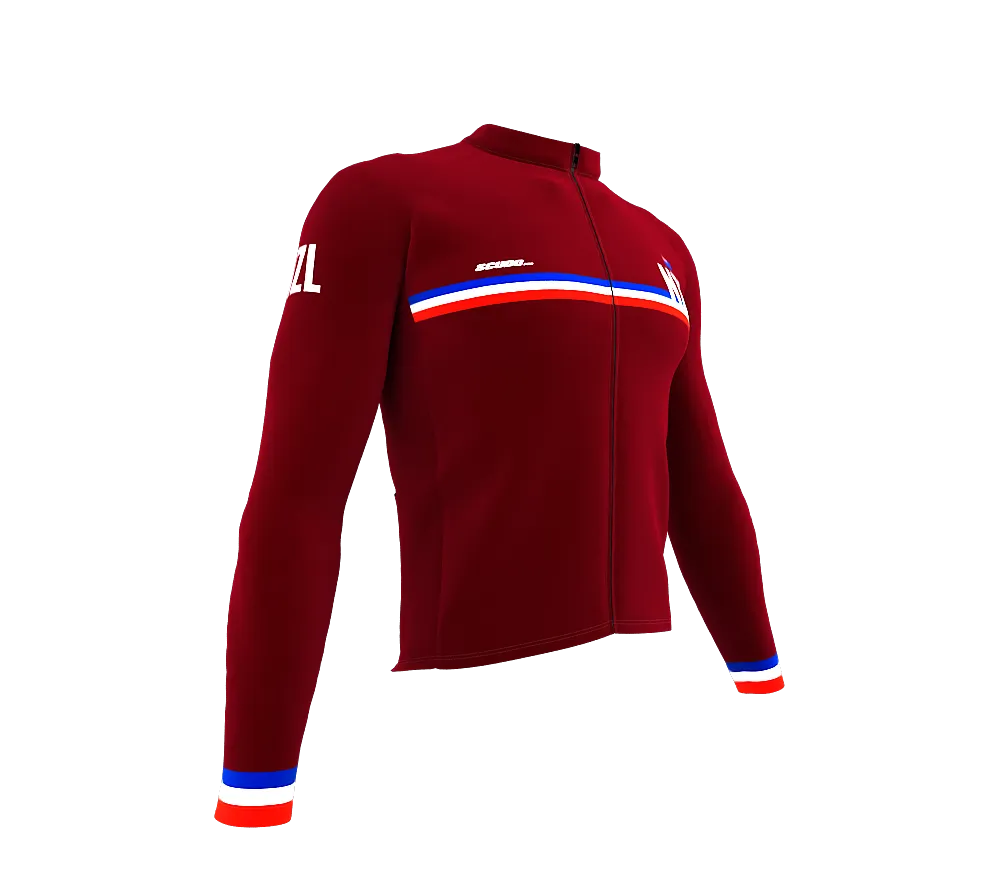 ScudoPro Pro Thermal Long Sleeve Cycling Jersey Country CODE New Zealand Vine | Men and Women