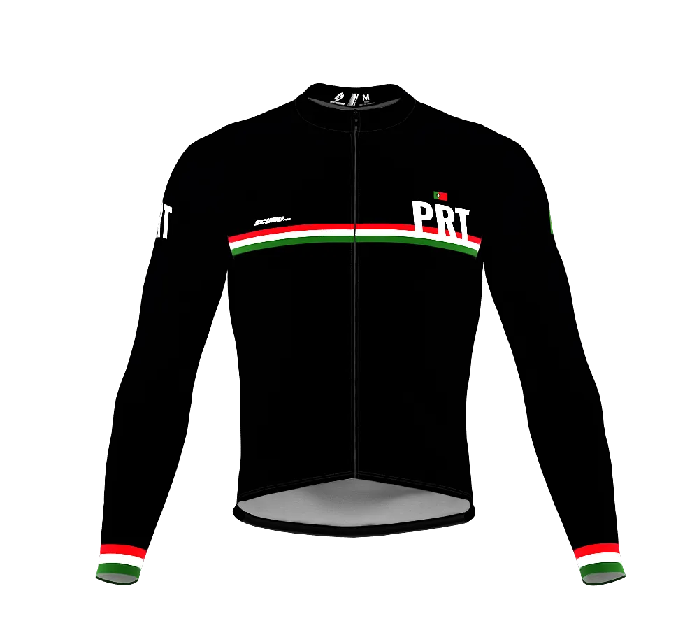 ScudoPro Pro Thermal Long Sleeve Cycling Jersey Country CODE Portugal Black | Men and Women