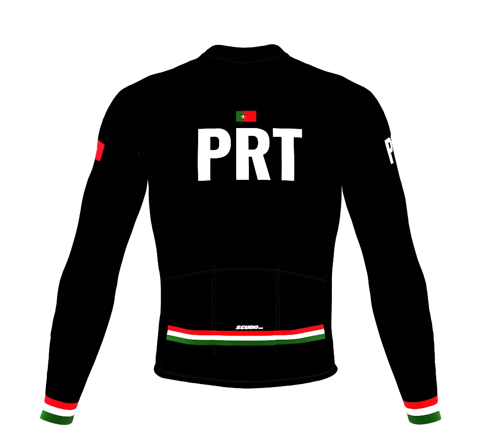 ScudoPro Pro Thermal Long Sleeve Cycling Jersey Country CODE Portugal Black | Men and Women