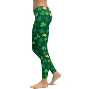 Shamrock Pattern Leggings