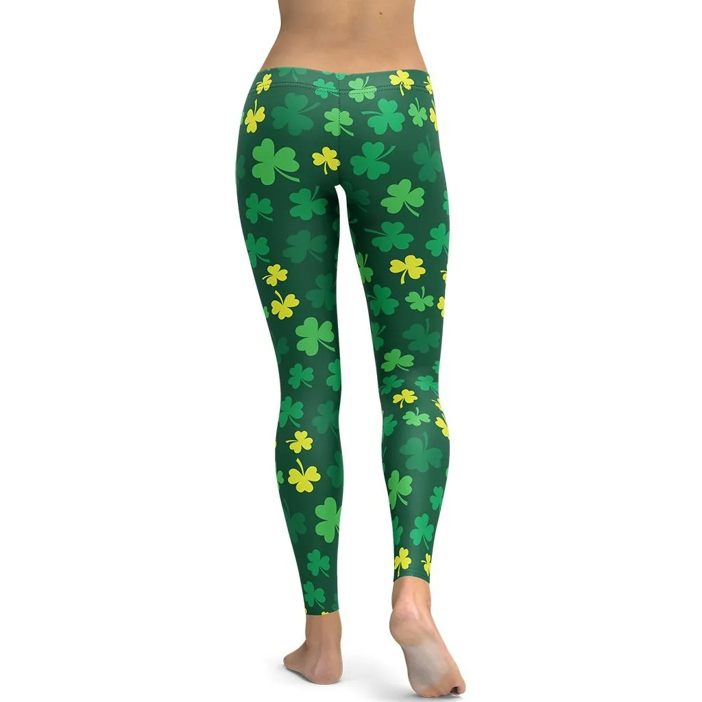 Shamrock Pattern Leggings