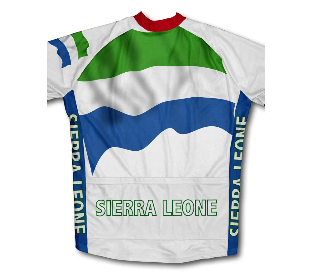 Sierra Leone Flag Winter Thermal Cycling Jersey